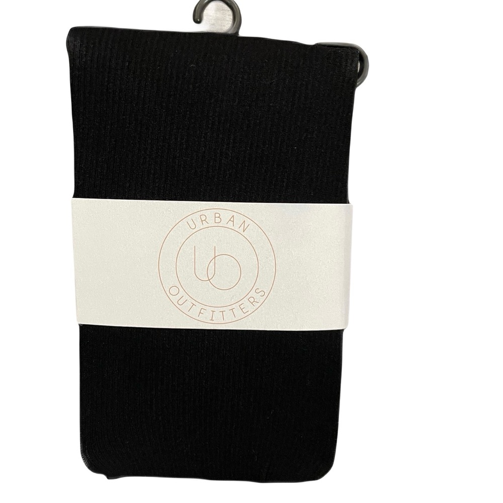 ❤️ URBAN OUTFITTERS CLARA RIBBED BLACK TIGHT SIZE M/L NEW